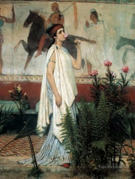  griega Pintura - Una mujer griega romántica Sir Lawrence Alma Tadema